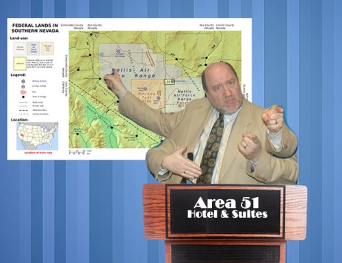 Area 51 government employees like “Larry” are concerned that declassified CIA documents might draw tourists, distract workers, and “complicate the Supreme Arachnoid’s stratagem.”